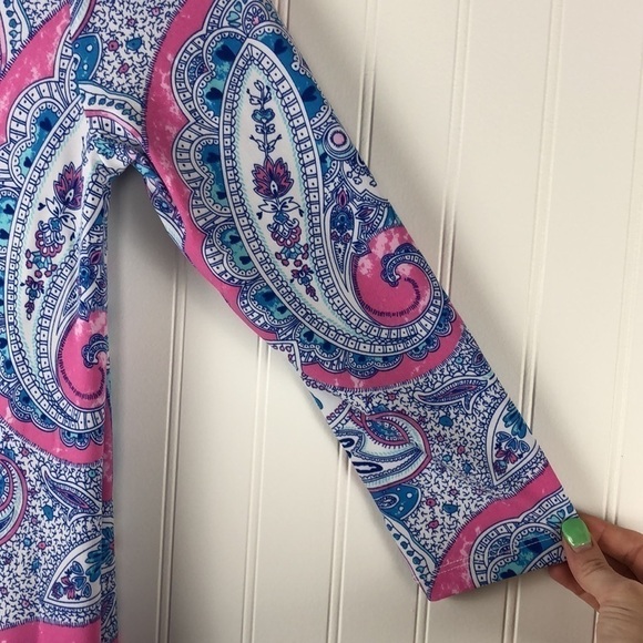 New Cynthia Rowley Paisley Print Beautiful Floral Dress With Pockets - Picture 3 of 13